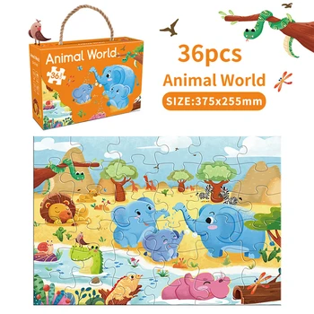 Kids Carrying Jigsaw Puzzle 1