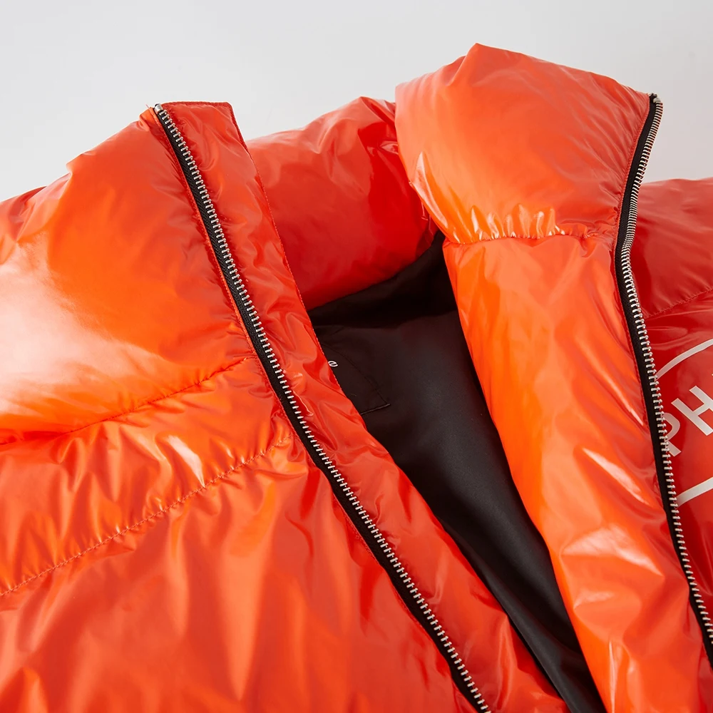 Metersbonwe Down Jacket Men and Women Winter Windproof Coat Waterproof Puffer Jacket Warm Down Coat Men Couple Fashion Outerwear