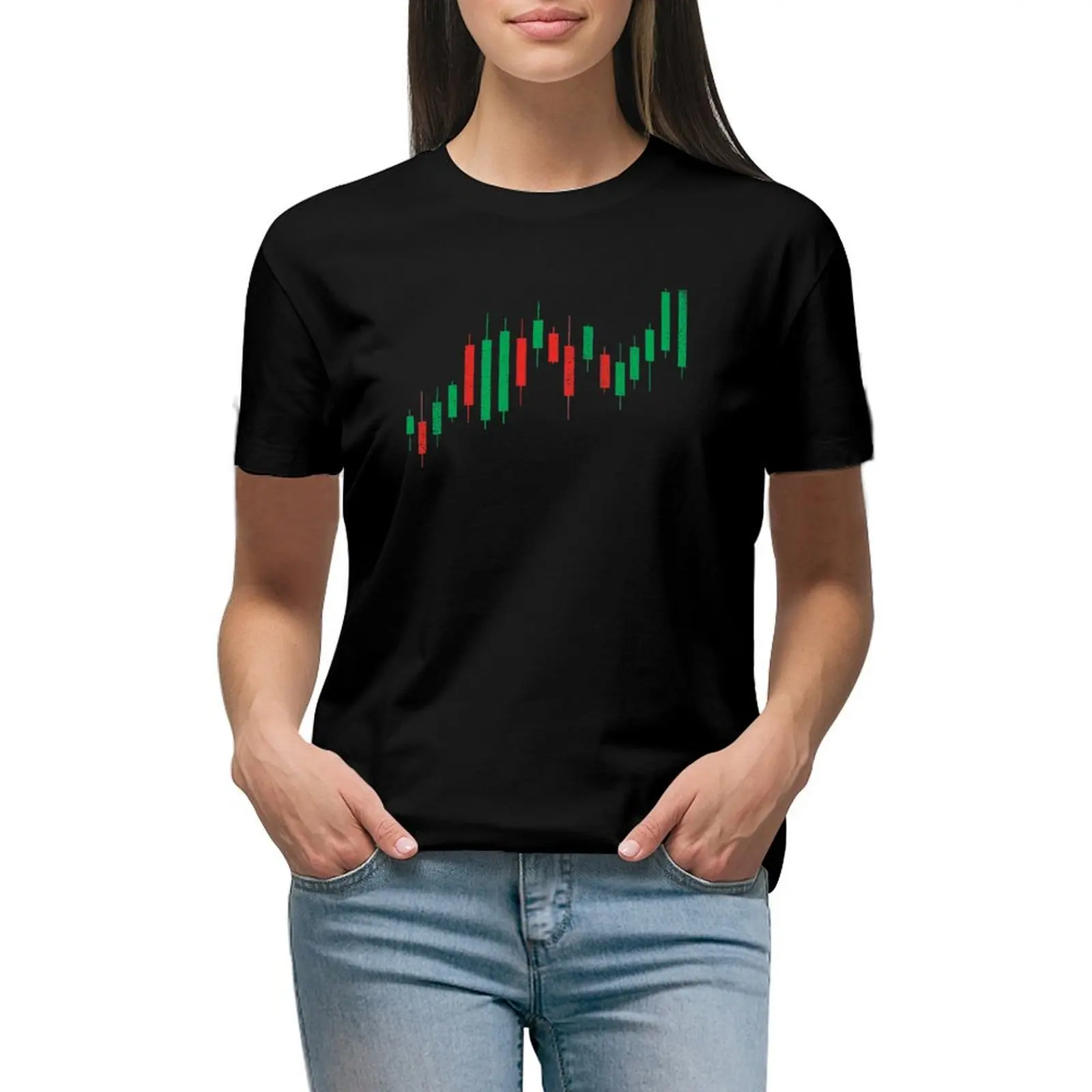 

Day Trader Stock Market Investor Investing Trading Cryptocurrency Forex T-shirt oversized funny tees Women's summer blouses 2024
