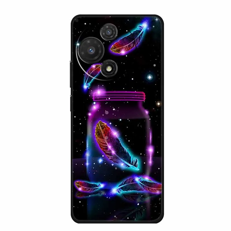 Shockproof Black Silicone TPU Soft Back Cover - Durable Phone Case