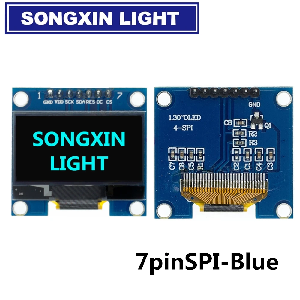 OLED Display Module 1.3" 128X64SPI/IIC I2C Communicate White/Blue Color
