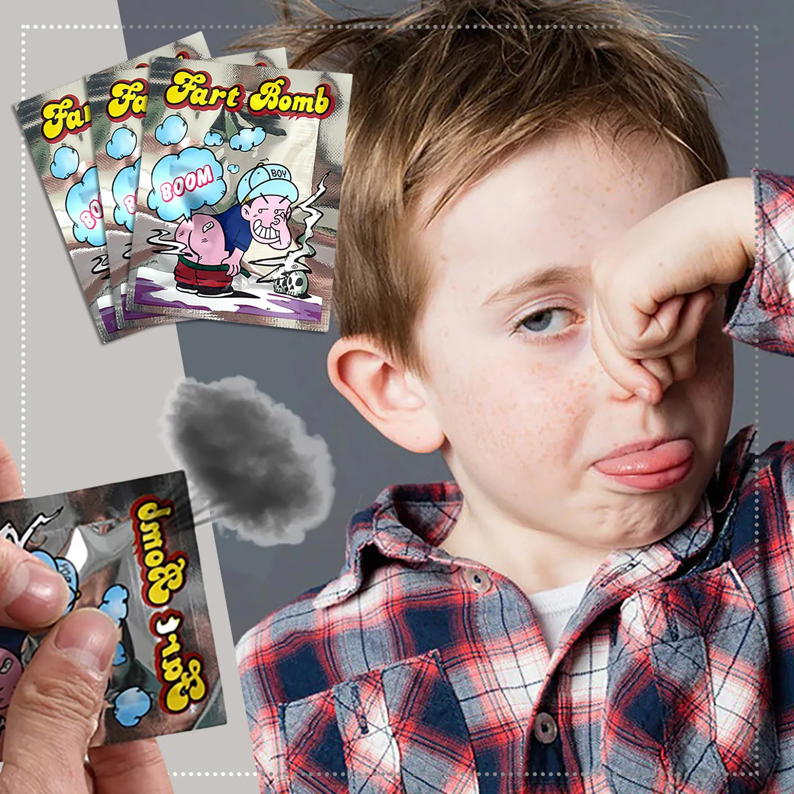 Fart Bomb Bags Stink Bomb prank toys joke toys Smelly Practical Jokes Fool Toy Joke Tricky Toy 10ml Baby Jump