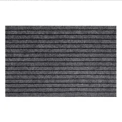 Sleek Minimalist Floor Mat - Durable, Stain/Fade Resistant, Non-Slip, Machine Washable - 500MMx800MM (Grey)