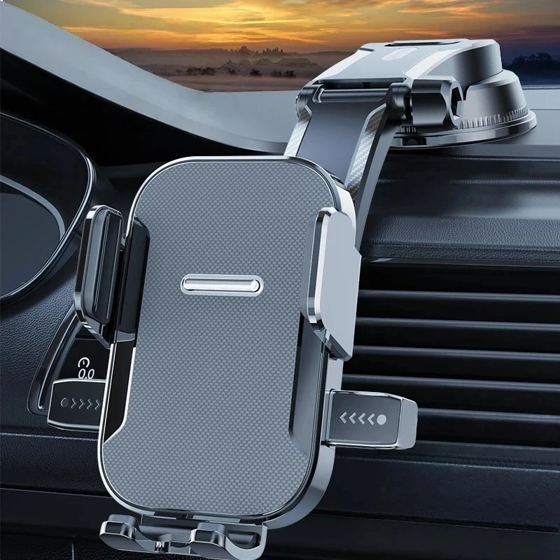 Adjustable Universal Car Phone Holder Car Mount, Suction Cup Dashboard Stand, Stable Holder for Navigation, iPhone, Samsung 3