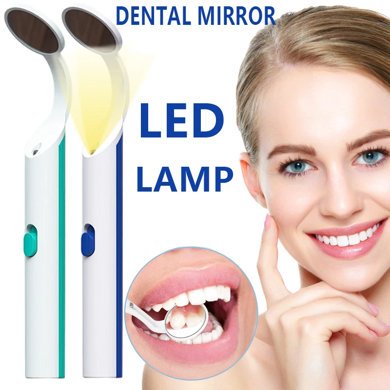 

Espejo dental led con luz para comprobar la higiene bucal dentist mirror