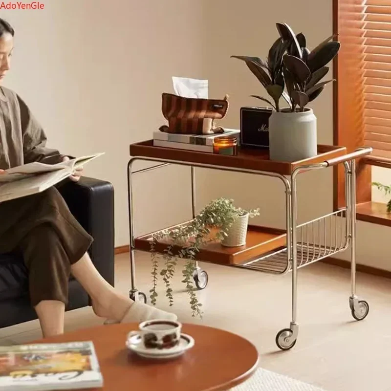 Utility Hotel Trolleys Mobile Wheel Spice Living Room Japanese Coffee Tables Drinks Bar Muebles De Cocina Kitchen Low Furniture