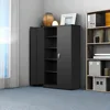 Steel SnapIt Storage Cabinet72"Locking Metal Garage Storage Cabinet with 4 Adjustable Shelves,2 Doors and Lock for File,Office 5