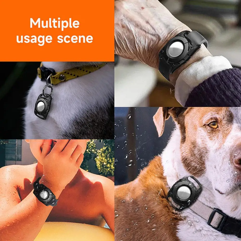 Case For Apple Airtag Dog Cat Collar GPS Finder IP67 Waterproof Protective Tracker Holder 1pc