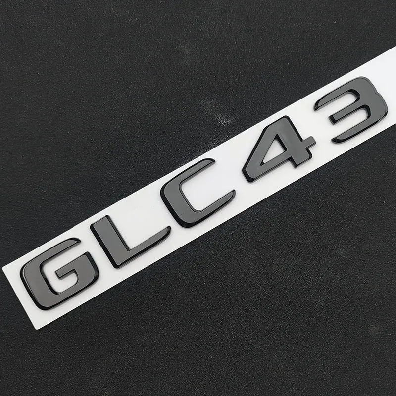 3D ABS Car Badge BITURBO 4MATIC Emblem Rear Trunk Letters Logo For C43 W205 W204 E43 W213 W212 GLE43 X253 GLC43 W167 Accessories