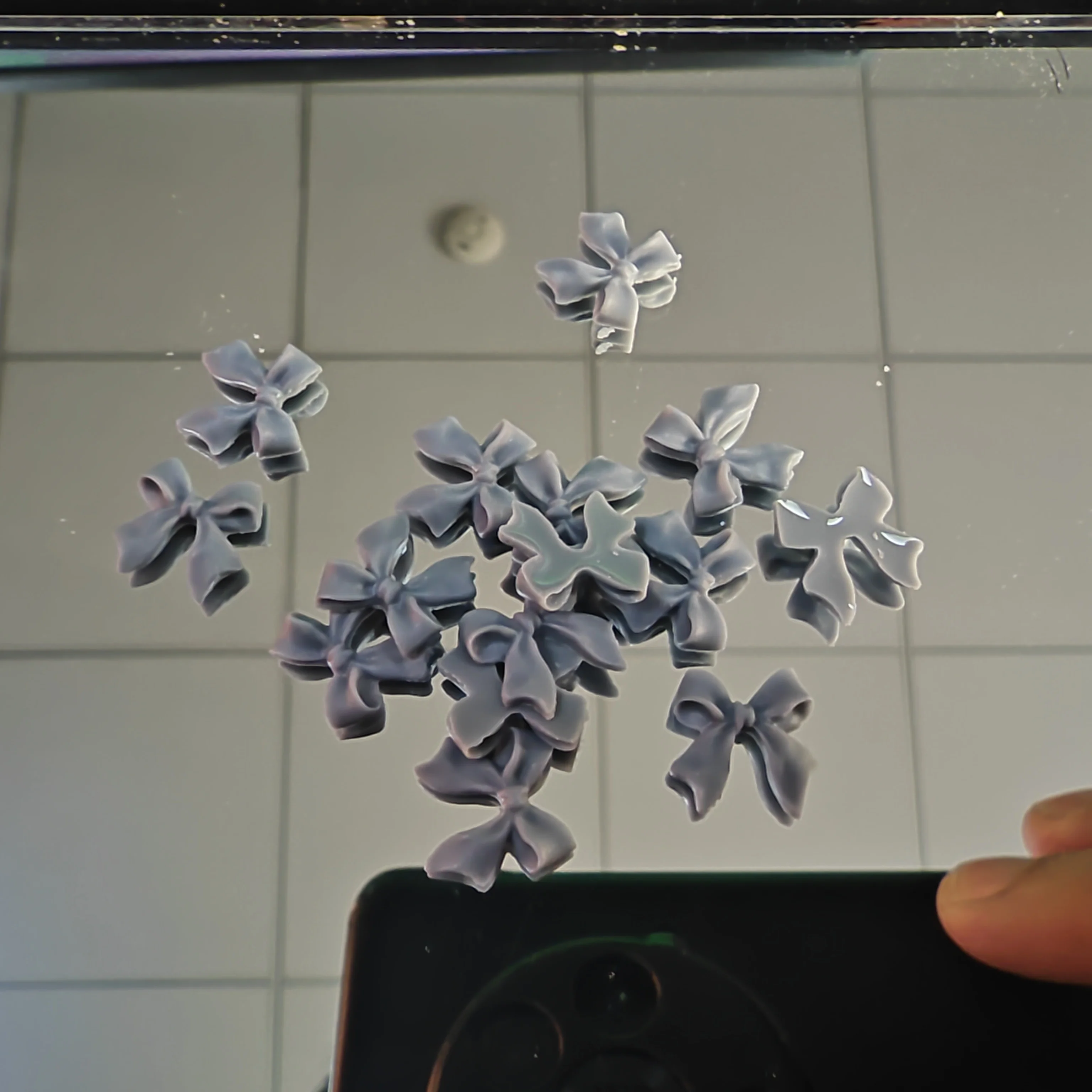 활 3D 귀여운 네일 살롱 네일 아트 장식, 매트 나비 손톱 참 디자인, DIY 송진 네일 액세서리, 30 개