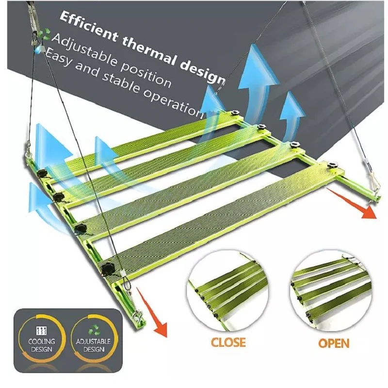 Description Picture 3 of item1 pair aluminum Green Track with screws for slide and fix quantum bars with radiator/ 3pcs QB128 LM301H led board 3500K