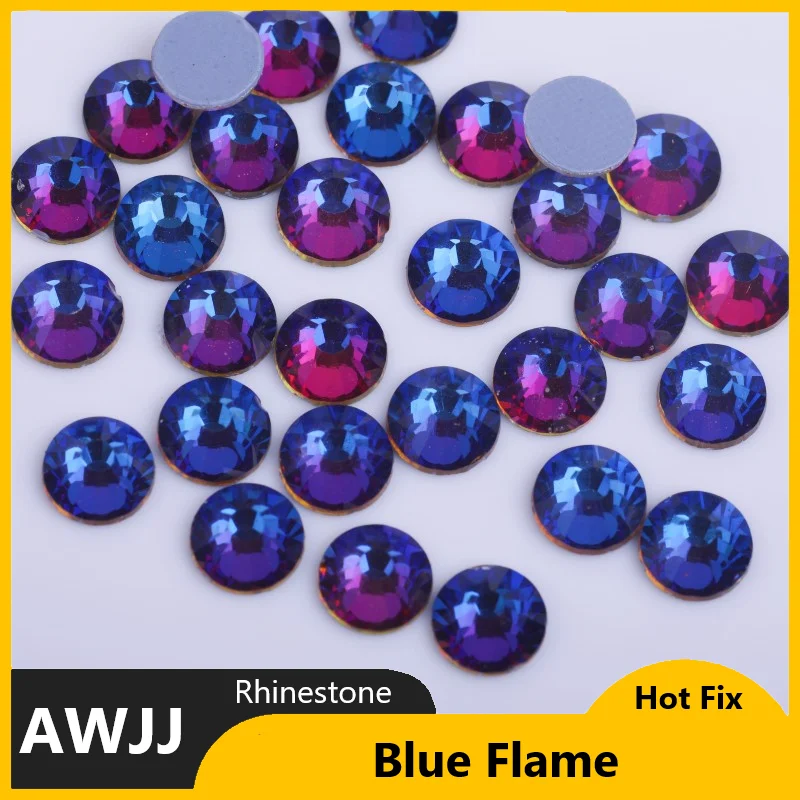 SS6-SS30 42 Farben Kristall ab besser dmc Hot Fix Strass, Glas Strass Hotfix Eisen auf Strass Nähen & Stoff dekorationen – Detail 29