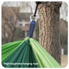Outdoor Camping Hammock Portable Nylon High Strength Parachute Fabric Hanging Bed Hammock with Nylon Color Outdoor Furniture 3