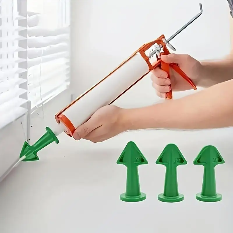 Multi-functional Sealant Nozzle Scraper 3/6pcs Floor Caulking Tools Silicone Sealant Nozzles Kit Home Improvement Set Grout Tool