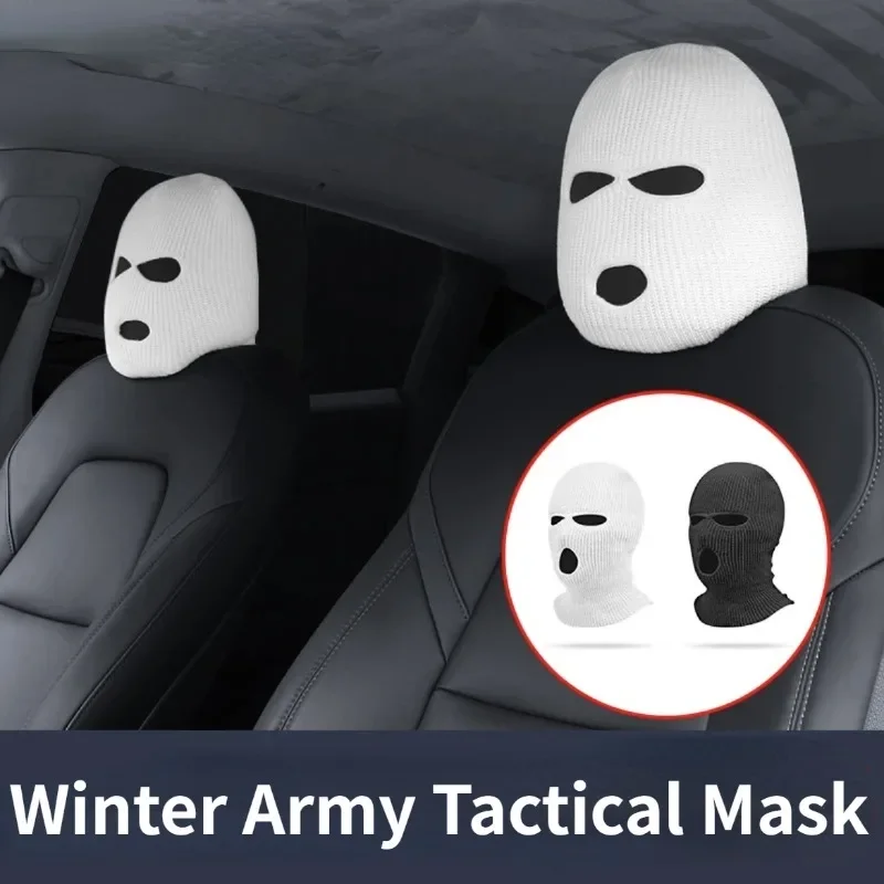Masked Warm Head Cap Cycling Windproof Mask Car Seat Head Cover Personalized Funny Hat Special Modified Decorative Accessories balaclava mask,thermal balaclava,cycling balaclava,cycling cap