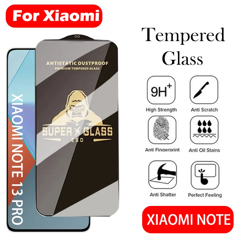 King Kong Gorilla gehärtetes Glas für Xiao Redmi Note 13 12 11 10 9 Pro Plus 12S 11SE 10S Displayschutzfolie für Redmi 13C 12C