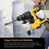 Electric Goddess Brushless Electric Hammer Drill Multifunctional Rotary Cordless Rechargeable Power Tool For Dewalt 20V Battery 2