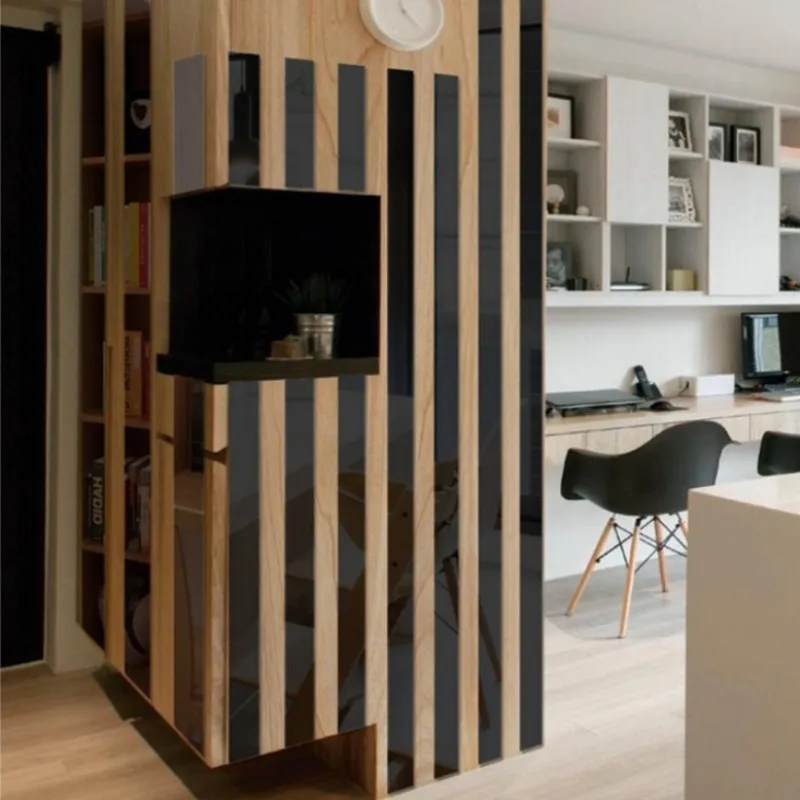 10Pcs Acrylic 3D Wall Stickers Living Room Tv Background Wall Frame Waist Line Rectangular Strip Decor Mirror Wall Decals