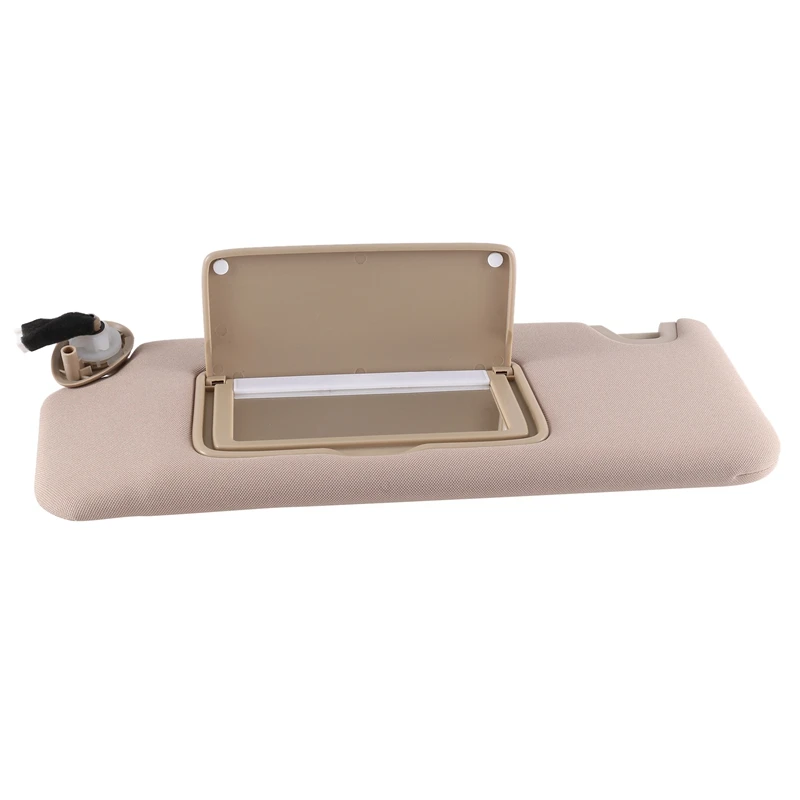 83280-TA5-A51ZA Beige Left Side Car Sunvisor Shade With Light Makeup Mirror For Honda Accord 2008-2013