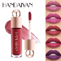 HANDAIYAN 8 Shades of Glitter Lip Gloss Metallic Natural Non-stick Cup Long-Lasting Waterproof Liquid Lipstick Party Cosmetics 1