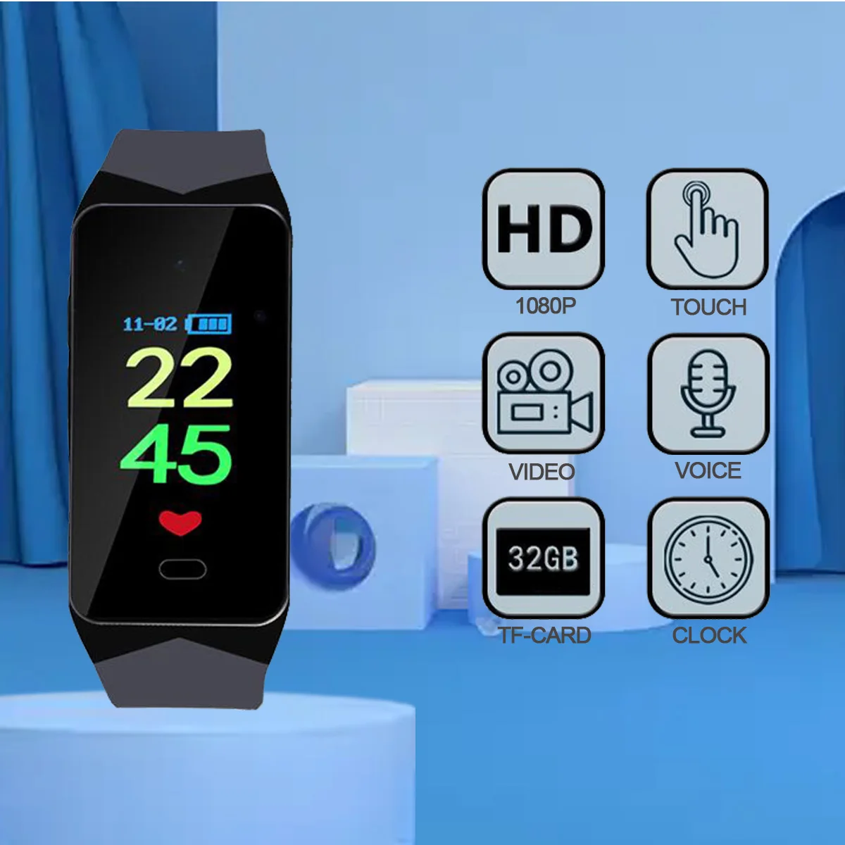 Detaljan prikaz narukvice sata iz bočnog kuta