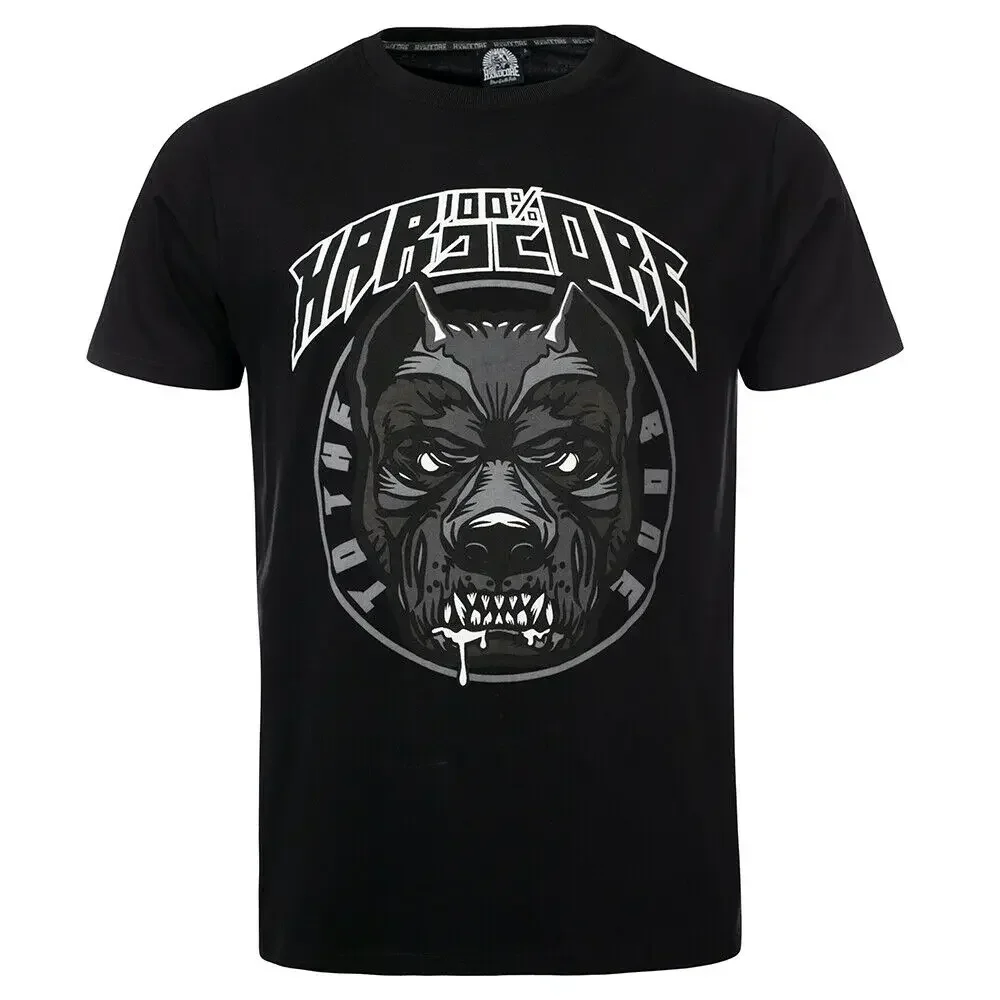 

100 HARDCORE T Shirt Dog to the Bone Black 305350050 Gabber Techno