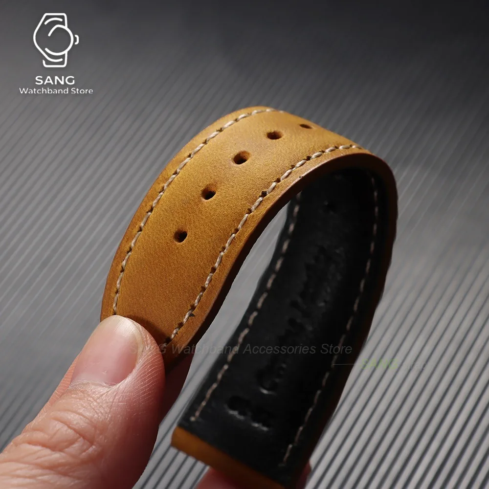 Vintage Leather Watch Strap - Calfskin Wristband