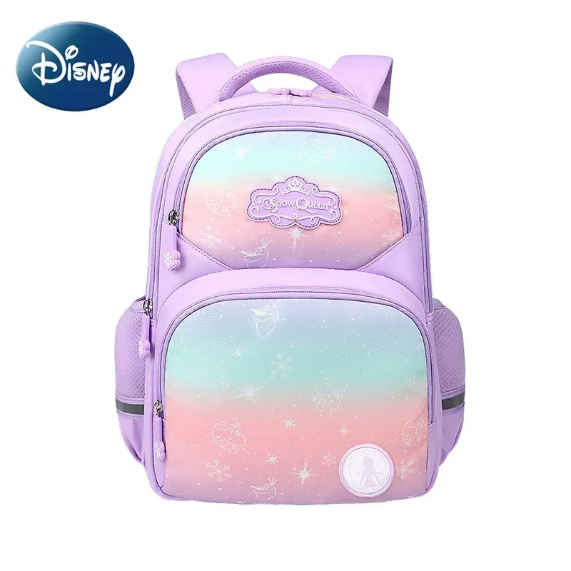 

Disney Kawaii Frozen School Bag Student School Backpack for Elementary Girls Cute Bacteriostatic Lightweight Large Capacity