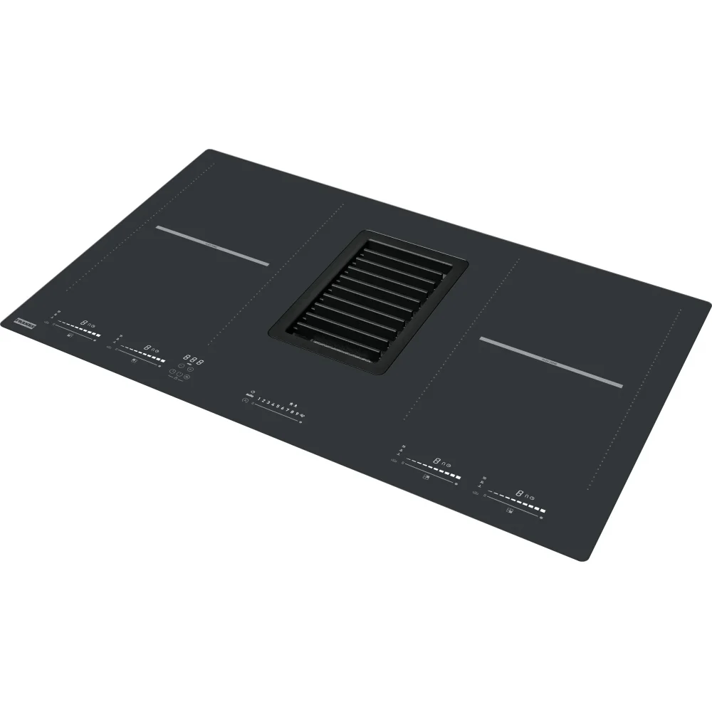 Hot Sale New Products Induction Hob With Extractor Down-draft Hood 220V 7200W Induction Hob With Downdraft Extractor Fan