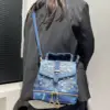 Women's Fashion Diamond Elegant Backpack Multifunctional Diamond Denim Shoulder Bag 5
