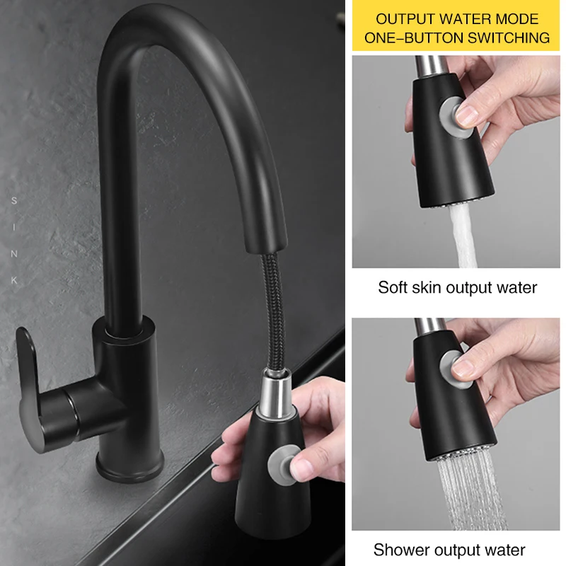 Black Kitchen Sink Nanometer Antibacterial 304 Stainless Steel Manual Single Bar Counter Kitchen Sink