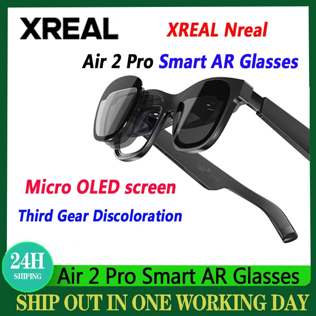 Pre-sale Oct.31th NEW XREAL Air 2 Pro Smart AR Glasses Portable Micro-OLED  Screen Sony 2023 Micro OLED Screen Gaming VR Glasse - AliExpress