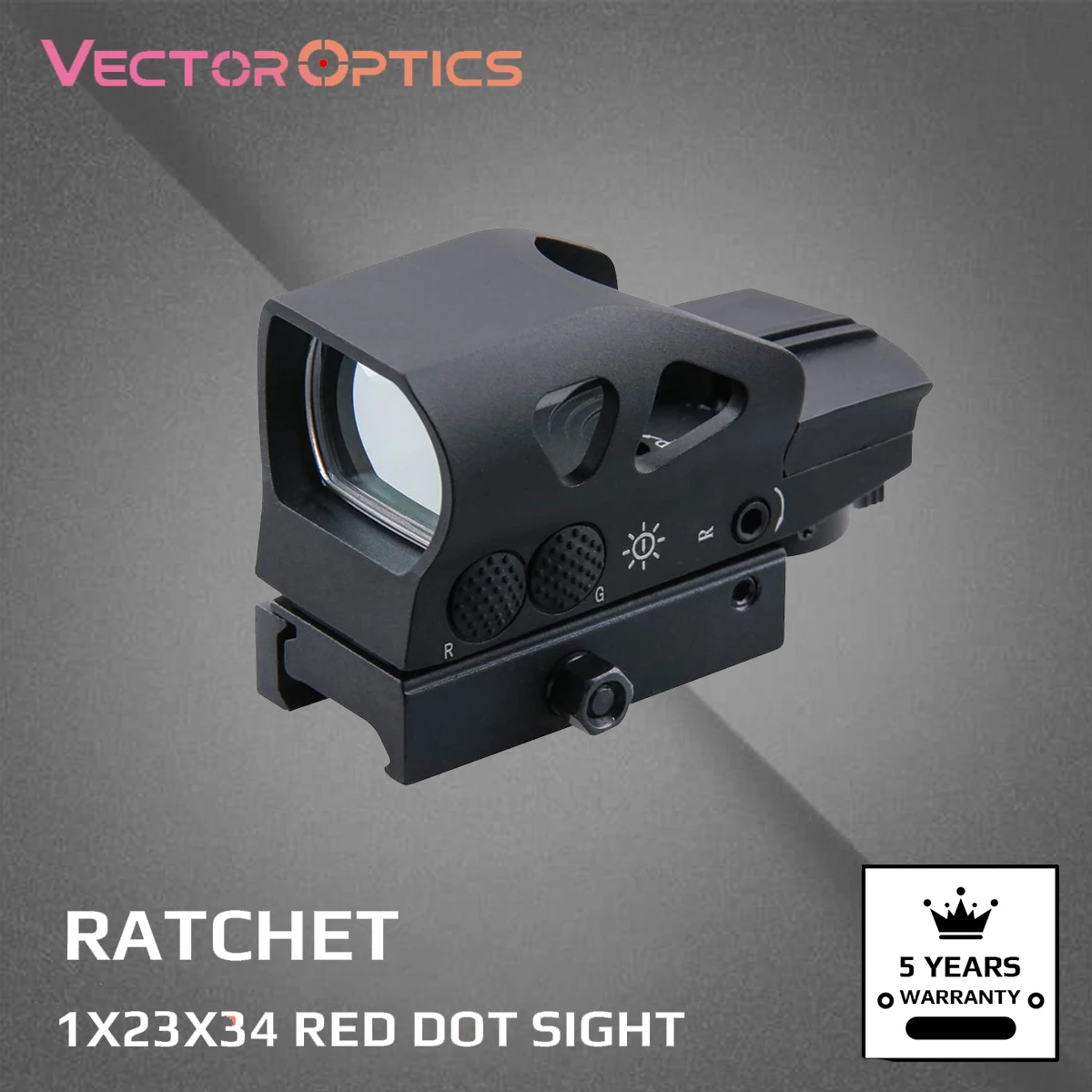 Vector Optics Ratchet 1x23x34 Multi 4 Reticle Red Dot Scope Weapon