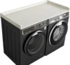 Washer Dryer Countertop, Melamine Countertop with Edge Rails - 27.5" Depth x 54" Width Laundry Room Organization, Sea Sal 1
