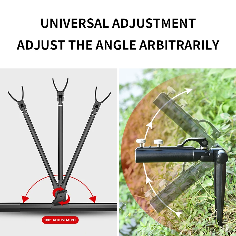 Shawto Stainless Steel Thickened Telescopic Fishing Rod Holder 2.1M 7 Section Bracket Rack Pole Stand Holder Fishing Tools