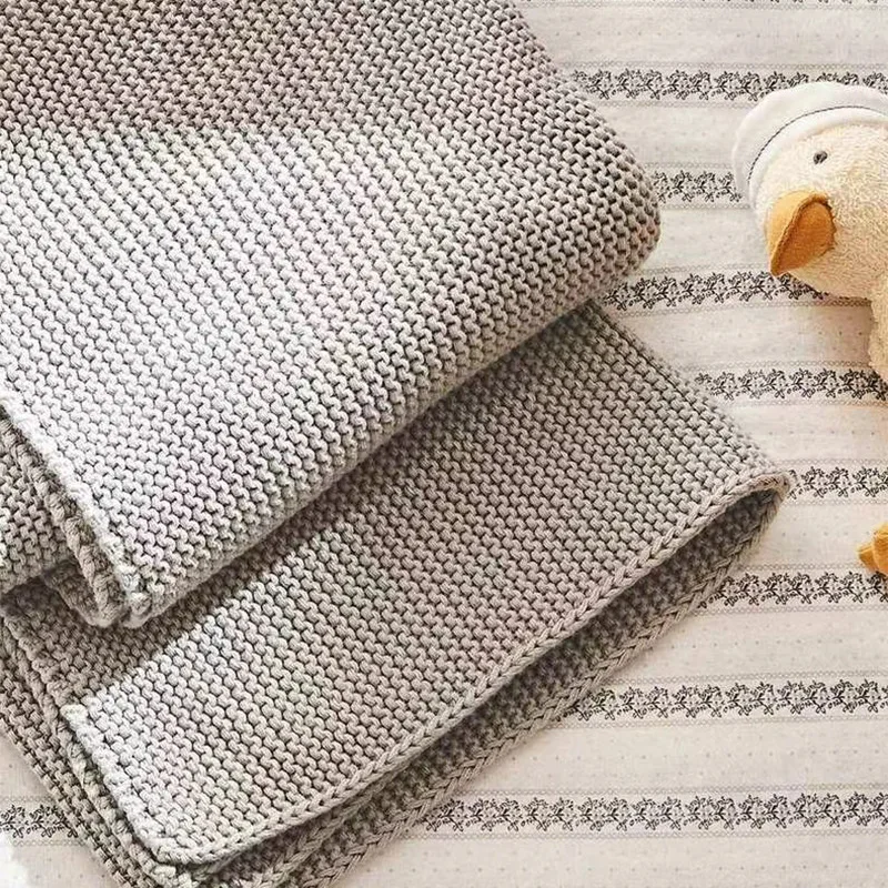 

Knitted Baby Blanket for Newborn Baby Items Baby Swaddle Wrap Crib Stroller Blanket Sofa Throw Blankets Mother Kids Bedding