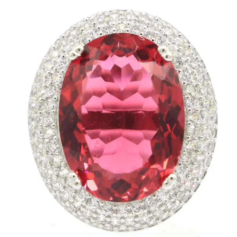 10g Customized 925 SOLID STERLING SILVER Customized Rings Green Peridot Pink Tourmaline Aquamarine Rhodolite Garnet CZ Gift For