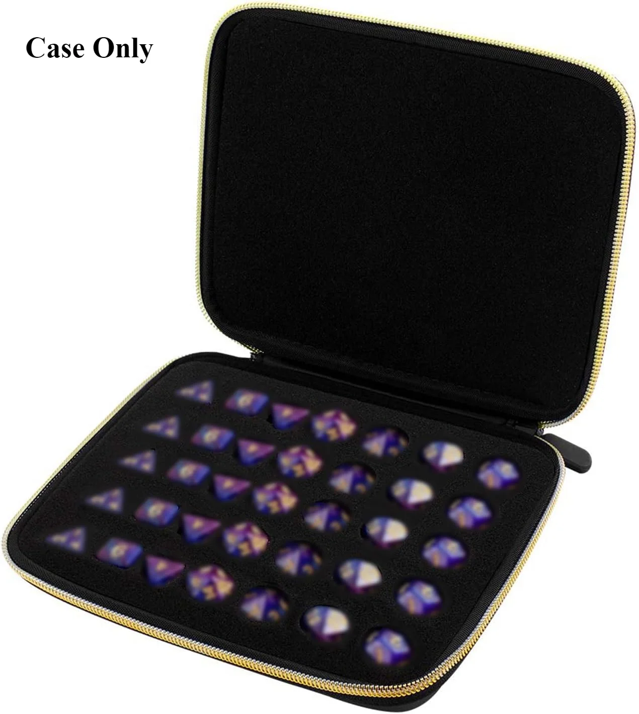 35+ Dice Case Box Tray, Storage Holder for DND Dice Set, for D&D Dungeons and Dragons 7-Die Polyhedral Dice, Organizer for RPG