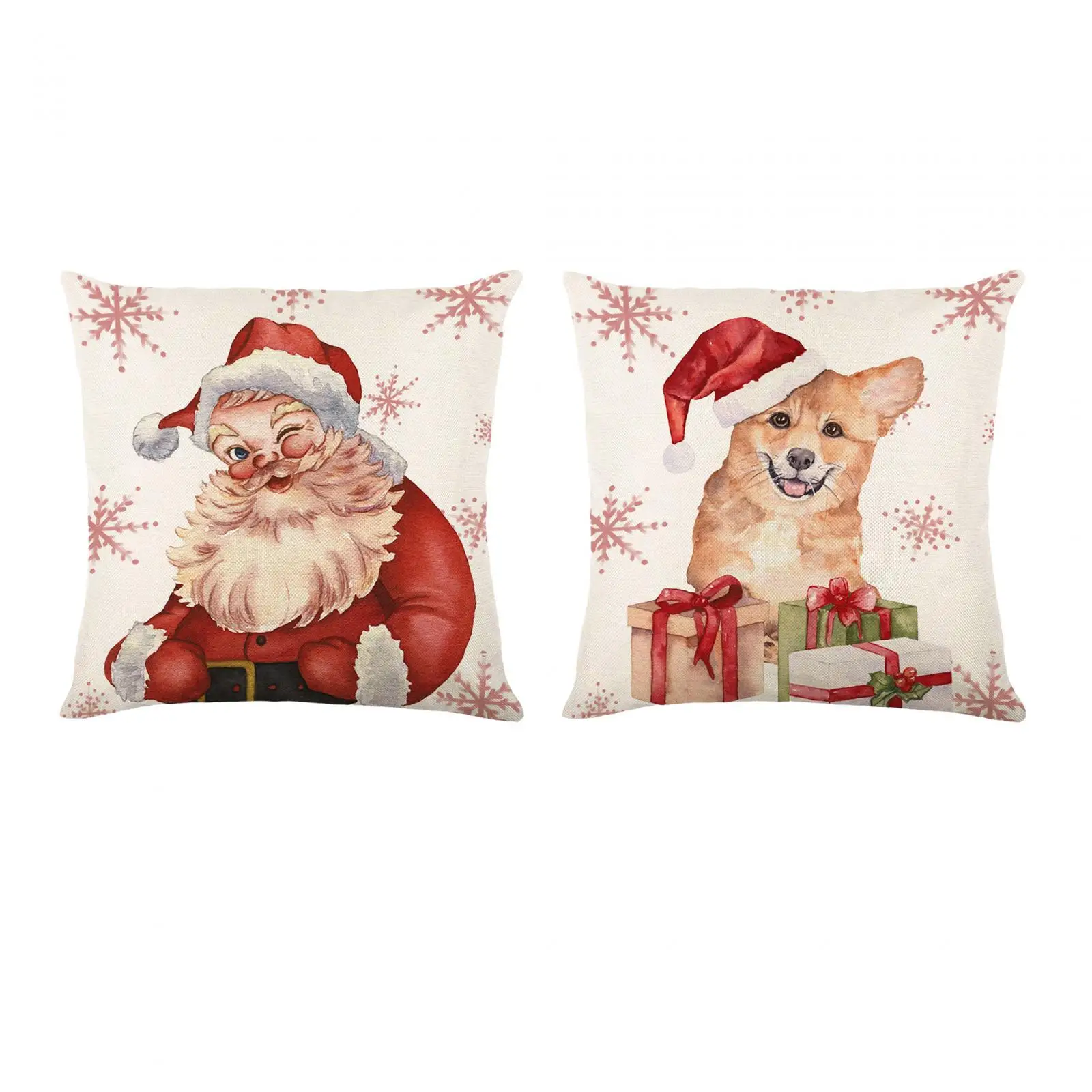 

Christmas Pillow Cover Square 18x18 Throw Pillow Case for Xmas Decor