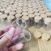 30/105 Pcs 15ml Small Glass Bottles Cork Stopper Test Tube Jars Mini Containers DIY Favors Herb Storage Decorative Tiny Bottles 6