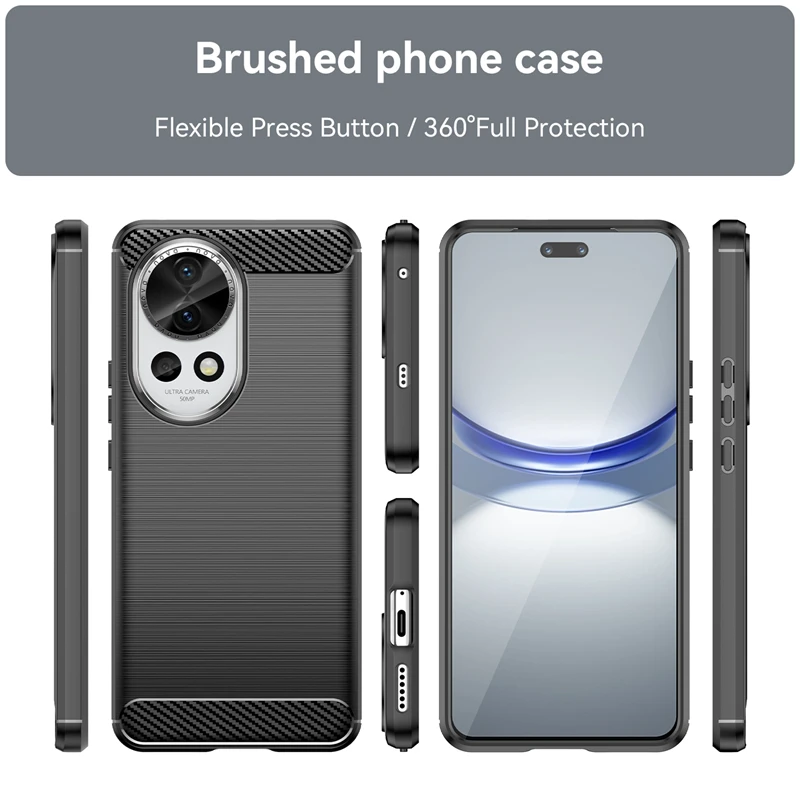 Shockproof Soft TPU Carbon Fiber Phone Case Cover - Enhanced Protection