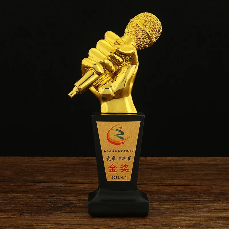 Golden Microphone Trophy, Good Voice Trophy, Music Award Cup, Singing Competition
