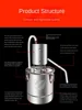 Small Home Wine Maker Distiller Equipment for Brewing and Distilling 304 2