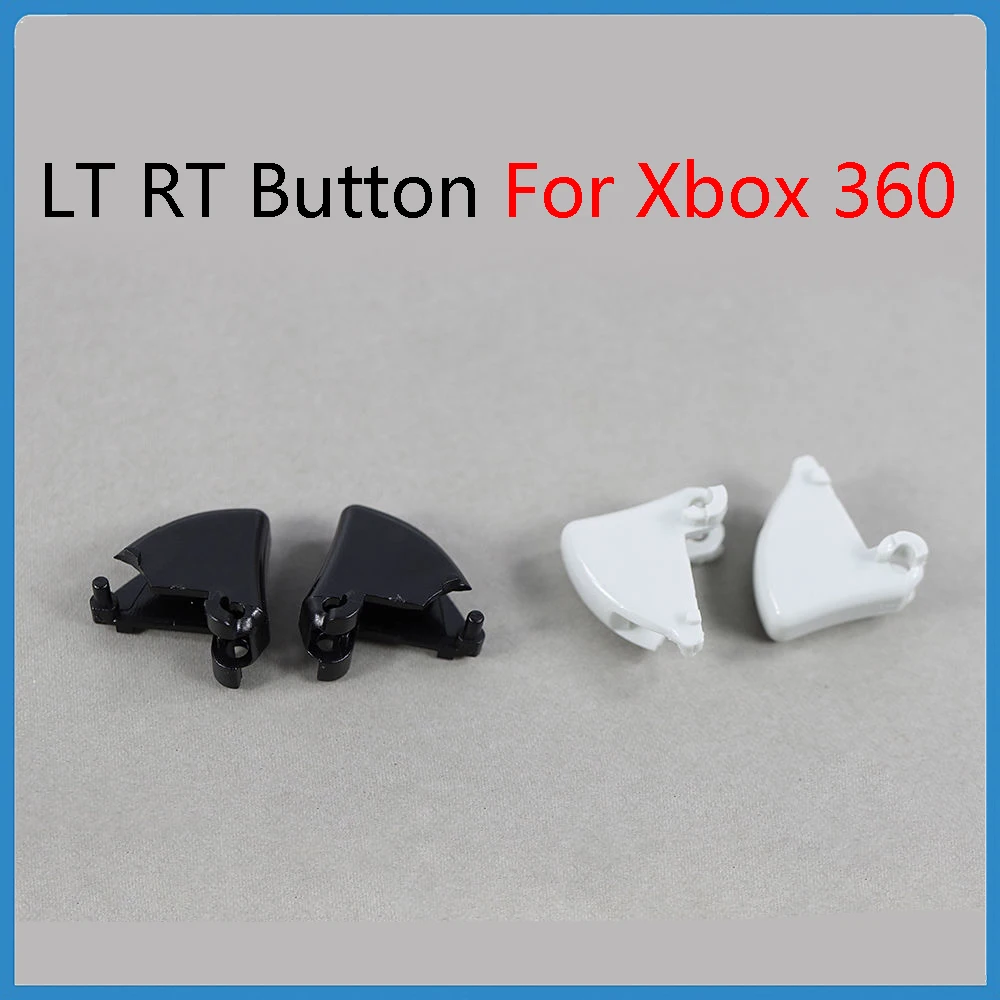 5Set Lt Rt Button Per Controller Xbox 360 Wired/Wireless Handle Lt Rt Trigger Button Plastica Nero/Bianco Trigger Key Sostituzione