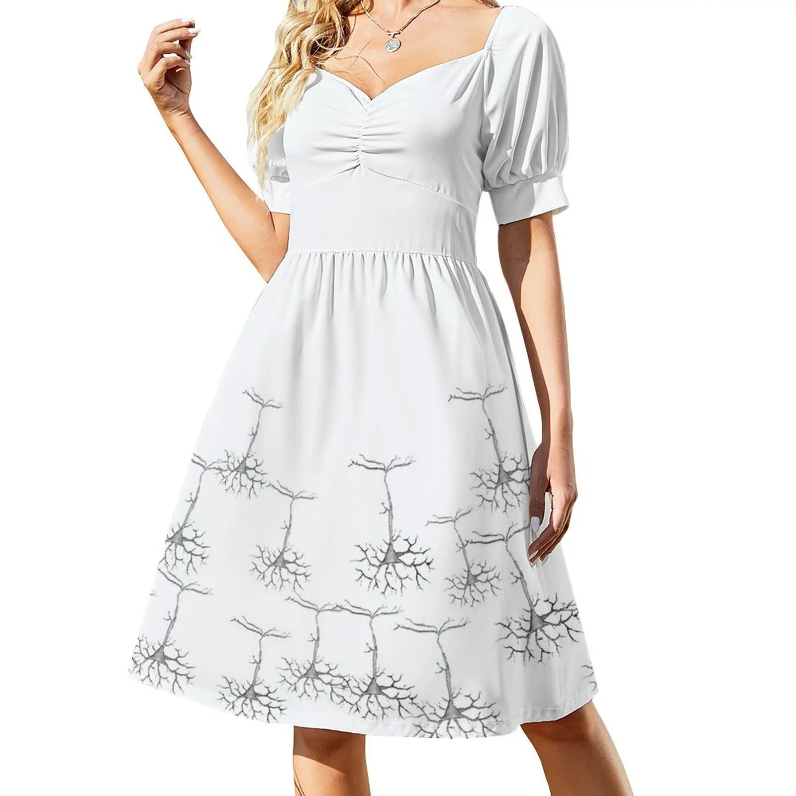 Celle Piramidali Su Abito Bianco Senza Maniche Abito Lungo Da Donna Abito Lungo Stile Coreano