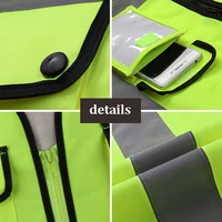 Blue Reflective Safety Vest with Pockets