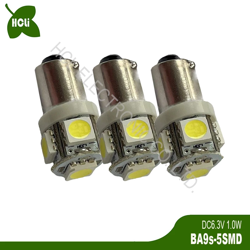 3V 4.5V 6V 12V 24V BA9S BAX9S T11 T4W 1815 1895 Car Led Warning Signal Indicating Lamp,Flashlight Light Bulb free shipping 50pcs