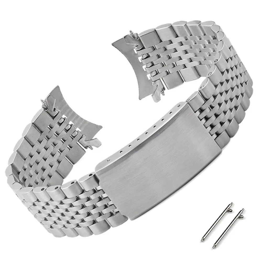 Solid Stainless Steel Quick Release Watchband with Folding Buckle