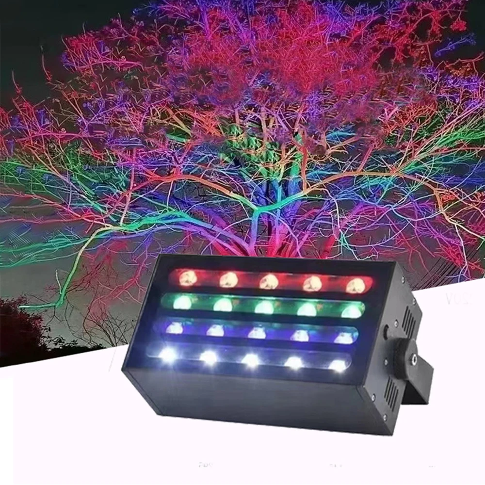 40w LED 다채로운 투광등 화려한 휴일 장식 정원 조명 무지개 투사등 경관 염색 나무 램프