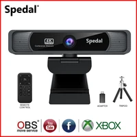 Spedal 4K Webcam Wide Angle Webcam With Microphone And Remote Control